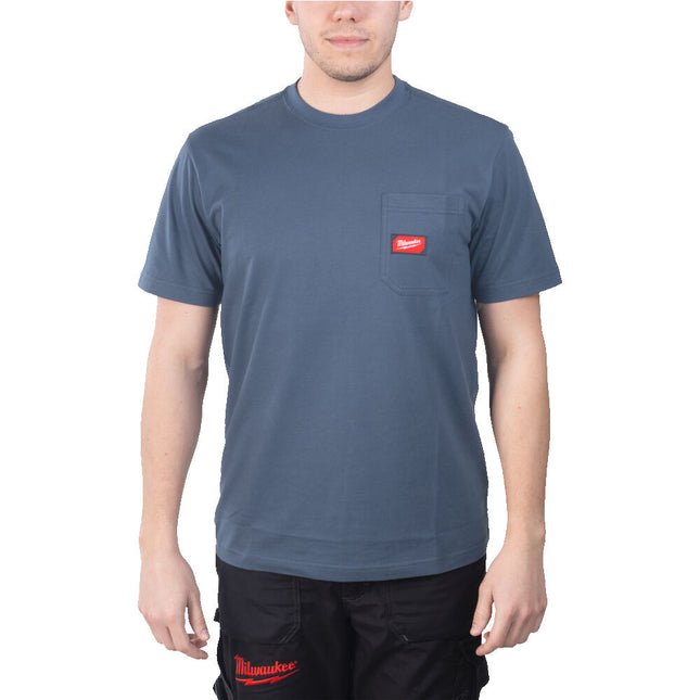 Milwaukee WTSSBLU T-shirt korte mouw blauw