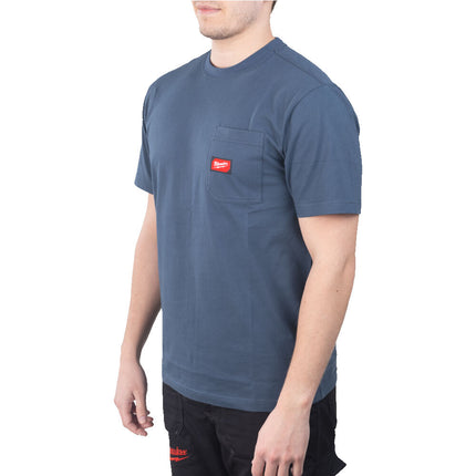 Milwaukee WTSSBLU T-shirt korte mouw blauw