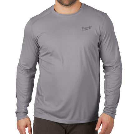 Milwaukee WWLSG Lichtgewicht T-shirt lange mouw grijs