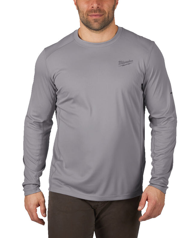 Milwaukee WWLSG Lichtgewicht T-shirt lange mouw grijs