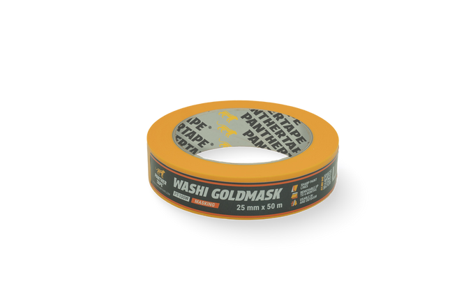 Panthertape 100W Washi Goldmask Pro – 25mm x 50m