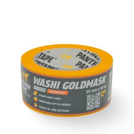 Panthertape 100W Washi Goldmask Pro – 50mm x 50m
