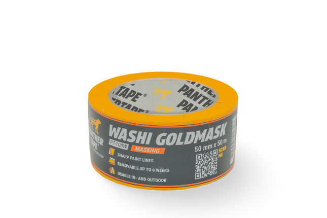 Panthertape 100W Washi Goldmask Pro – 50mm x 50m