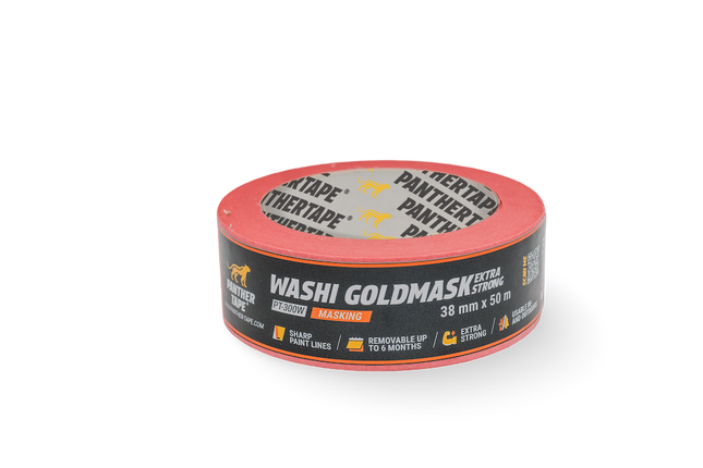 Panthertape 300W Washi Goldmask Extra Sterk – 38mm x 50m