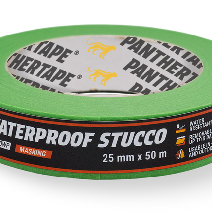 Panthertape 80WP Masking waterdicht stucwerk – 25mm x 50m