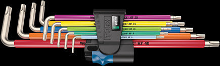 Wera 3967/9 TX SXL Multicolour HF 1 Stiftsleutelset, RVS
