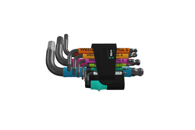 Wera 950/9 Hex-Plus Multicolour 2 Stiftsleutelset, metrisch, BlackLaser