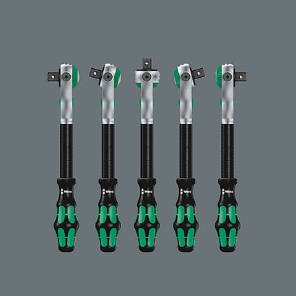 Wera 9721 Schuimrubberen inzetstuk met 8000 B Zyklop ratel 3/8" Set 1, 23‑delig
