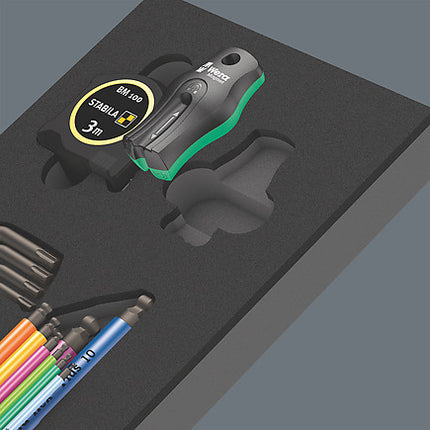 Wera 9740 Schuimrubberen inzetstuk met stiftsleutels Set 1, 20‑delig