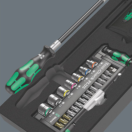 Wera 9750 Schuimrubberen inzetstuk met Kraftform Kompakt en Tool-Check PLUS Set 1, 57‑delig