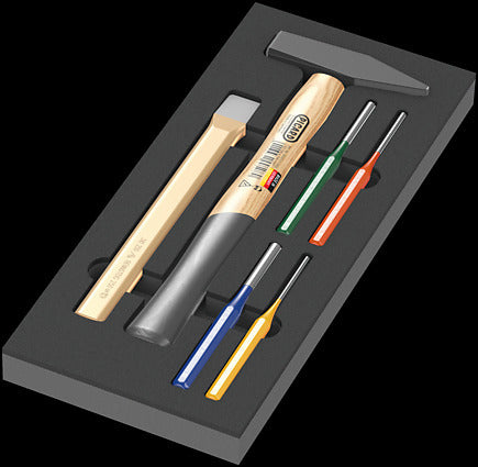 Wera 9782 Schuimrubberen inzetstuk met hamers Set 1, 6‑delig