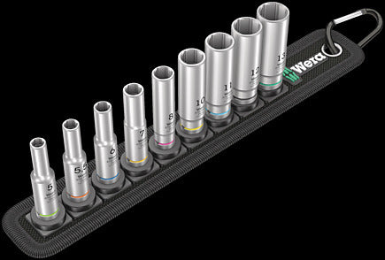 Wera Belt A Deep 1 Doppen set, met 1/4" -aandrijving
