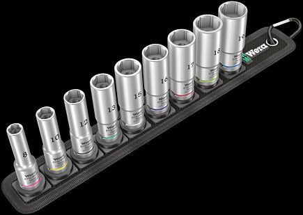 Wera Belt B Deep 1 Doppen set, met 3/8" -aandrijving