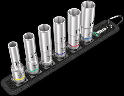 Wera Belt C Deep 1 Doppen set, met 1/2" -aandrijving