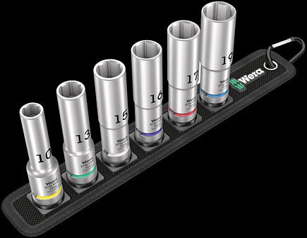 Wera Belt C Deep 1 Doppen set, met 1/2" -aandrijving