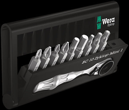 Wera Bitset + 1/4"Ratel BC BR 9
