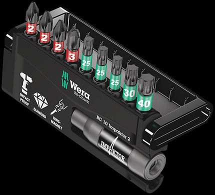Wera Bitset Bit-Check 8751/67-9/IMP DC Impaktor