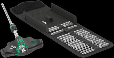 Wera Kraftform Kompakt 400 RA Imperial Set 1, 17‑delig