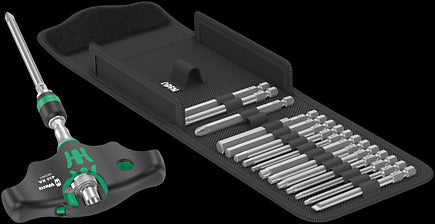 Wera Kraftform Kompakt 400 RA Set 1, 17‑delig