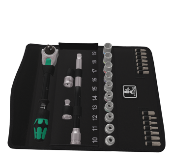 Wera Ratel- en doppenset 1/2" (metrische maten) Zyklop Speed 28-delig 8100SC 6