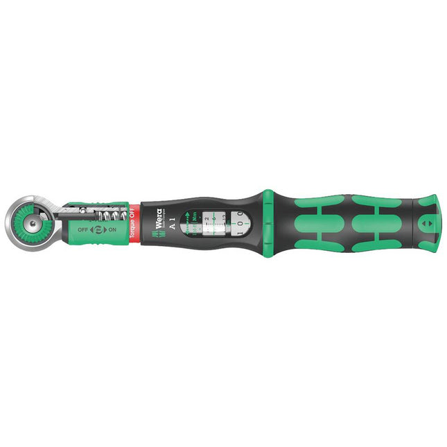 Wera Safe-Torque A 1 draaimomentsleutel met 1/4" vierkantaandrijving, 2-12 Nm