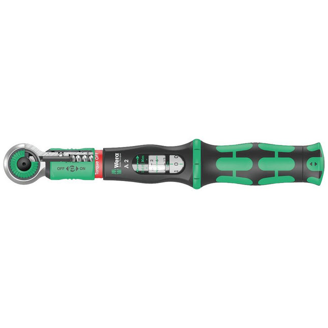 Wera safe-Torque A 2 draaimomentsleutel met 1/4" zeskantaandrijving, 2-12 Nm