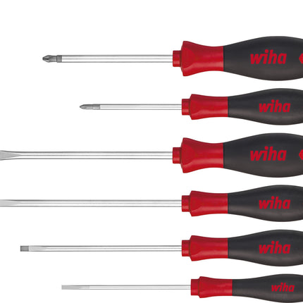 Wiha SoftFinish sleufkop / Phillips-schroevendraaierset, 6-delig