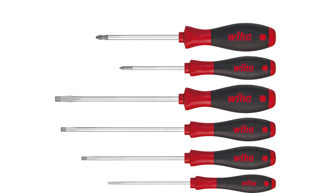 Wiha SoftFinish sleufkop / Phillips-schroevendraaierset, 6-delig