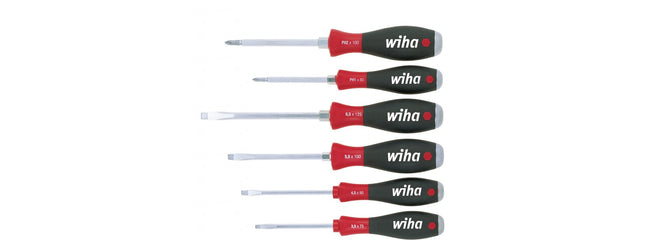 Wiha schroevendraaierset SoftFinish, zeskantaanzet 6-delig