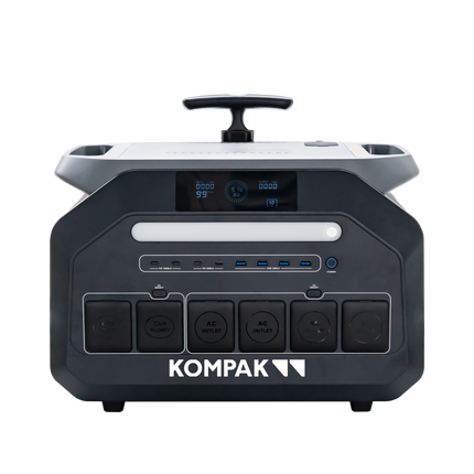 KOMPAK Zeus P3600 draagbare powerstation 2048Wh - LiFePO4