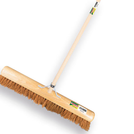 Zaalveger Solide Kokos 60 cm met steel 150 x 2,8 cm