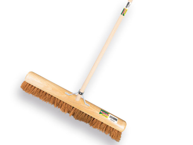 Zaalveger Solide Kokos 60 cm met steel 150 x 2,8 cm
