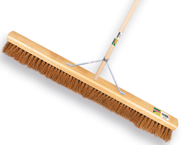 Zaalveger Solide Kokos 80 cm met steel 160 x 2,8 cm