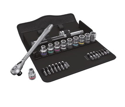 Wera 8100 SC 11 Zyklop Metal-ratelset, omschakelpal, 1/2"-aandrijving