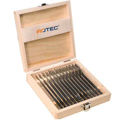 Rotec 900.1018 Speedborenset, in houten kist