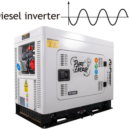 ITCPOWER DG18KSEi diesel inverter generator 14kW 230V/ 400V - (watergekoeld)