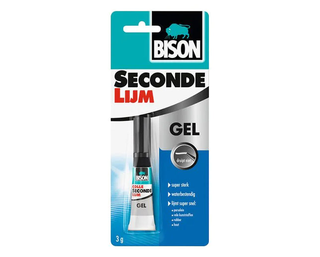 Bison Secondelijm gel 3gr