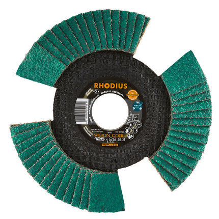 Rhodius LSZ F Vision Cool Lamellenschijf 125mm Korrel 40- 207077- (doorkijk opening)