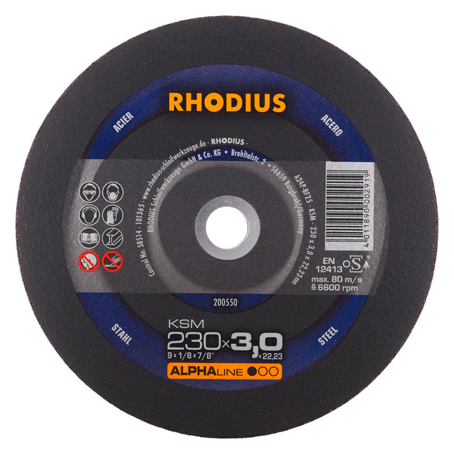 Rhodius- KSM- Doorslijpschijf- 230x3,0x22,23- 200550