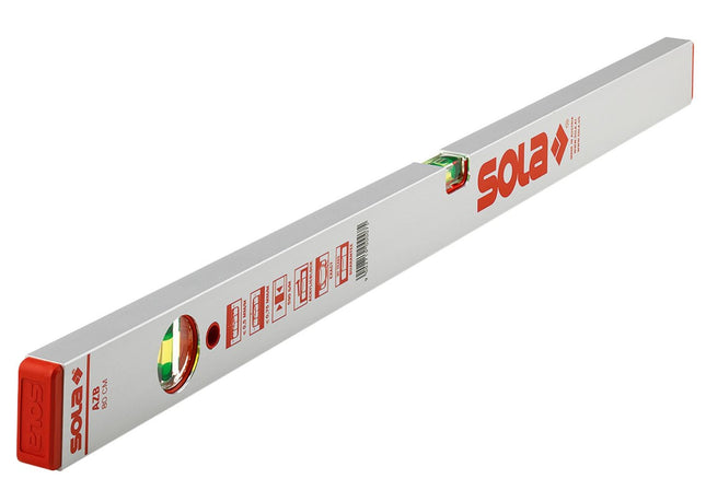 Sola Alu blokwaterpas AZB80 80cm 2 libellen 0,50mm/m zilver