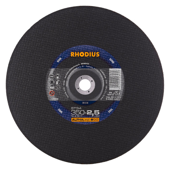 Rhodius- ST34- Doorslijpschijf- 350x2,5x25,40- 201518