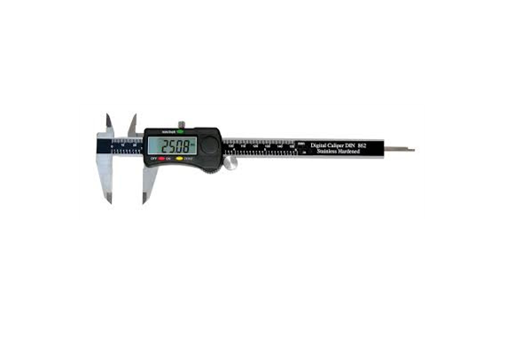 Digitale schuifmaat "PRECISIE" 150x40mm Met groot display MIB Messzeuge