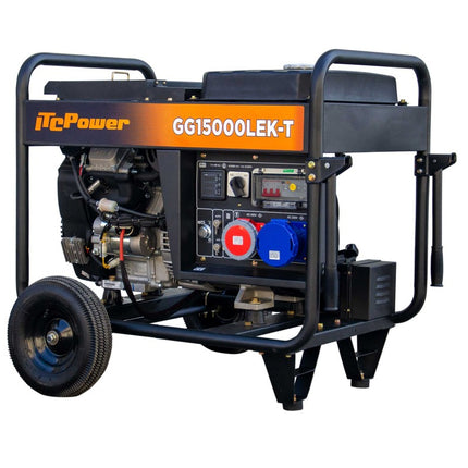 ITCPOWER GG15000LEK-T benzine aggregaat 10000W 230V/400V