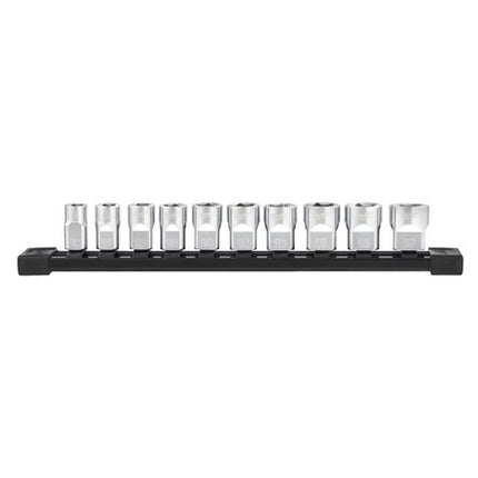 Milwaukee Doppenset ⅜˝ chroom metrisch 10-delig- 4932492507