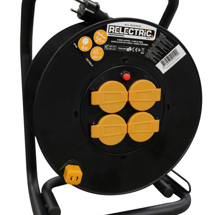 Relectric PRO kabelhaspel 25 mtr 3x1.5mm - RELEC492190