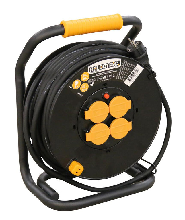Relectric PRO kabelhaspel 40 mtr 3x2,5mm - RELEC493111