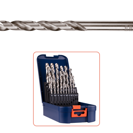 Rotec Spiraalborenset 25 delig type '105' in ABS-cassette - 900.0026K