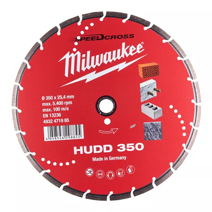 Milwaukee Diamantschijf 350mm Speedcross HUDD