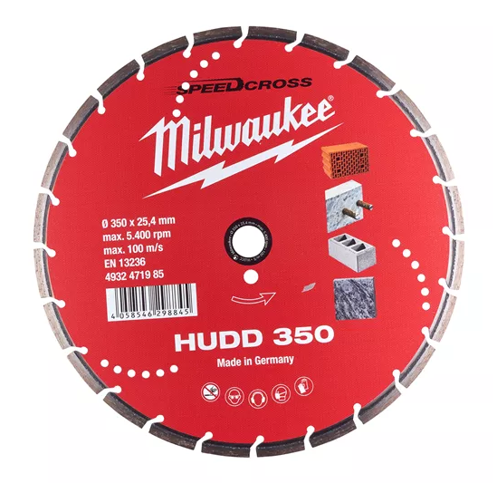Milwaukee Diamantschijf 350mm Speedcross HUDD