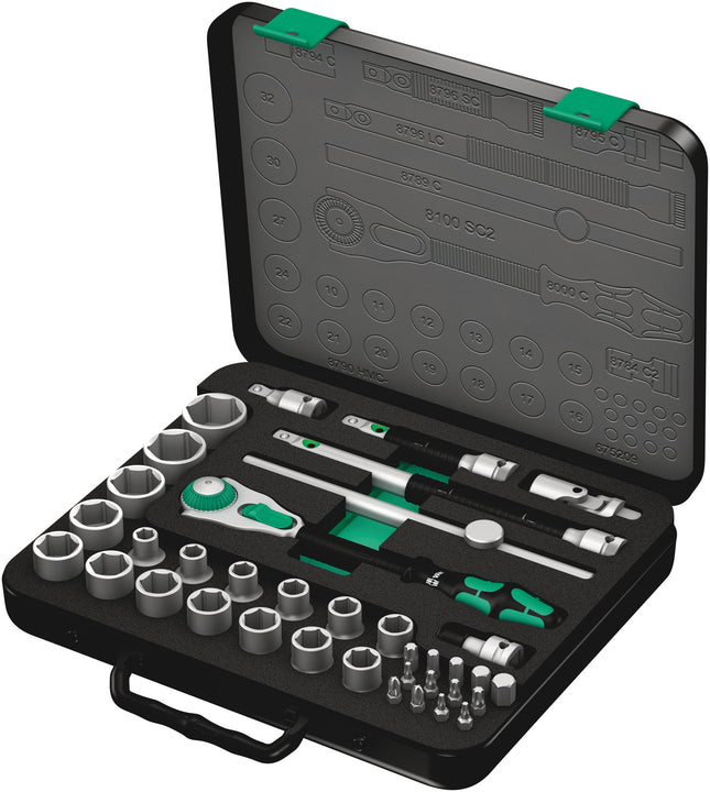 Wera Zyklop ratel-set 1/2" metrisch 8100 SC 2